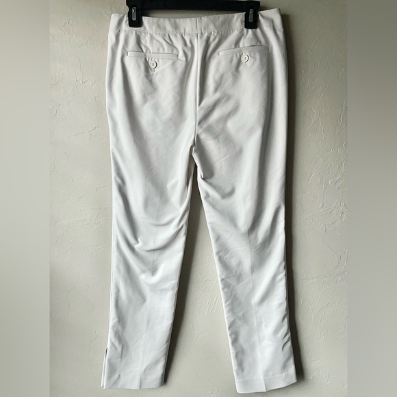 Helmut Lang White Slit Hem Trousers | 6 - Picture 9 of 9